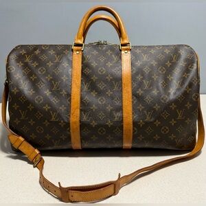 Louis Vuitton Vintage Keepall 50 Bandoulière Monogram Canvas